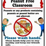 Free Printable Peanut Free Classroom Poster 8X10 | Peanut/tree Nut   Printable Nut Free Signs