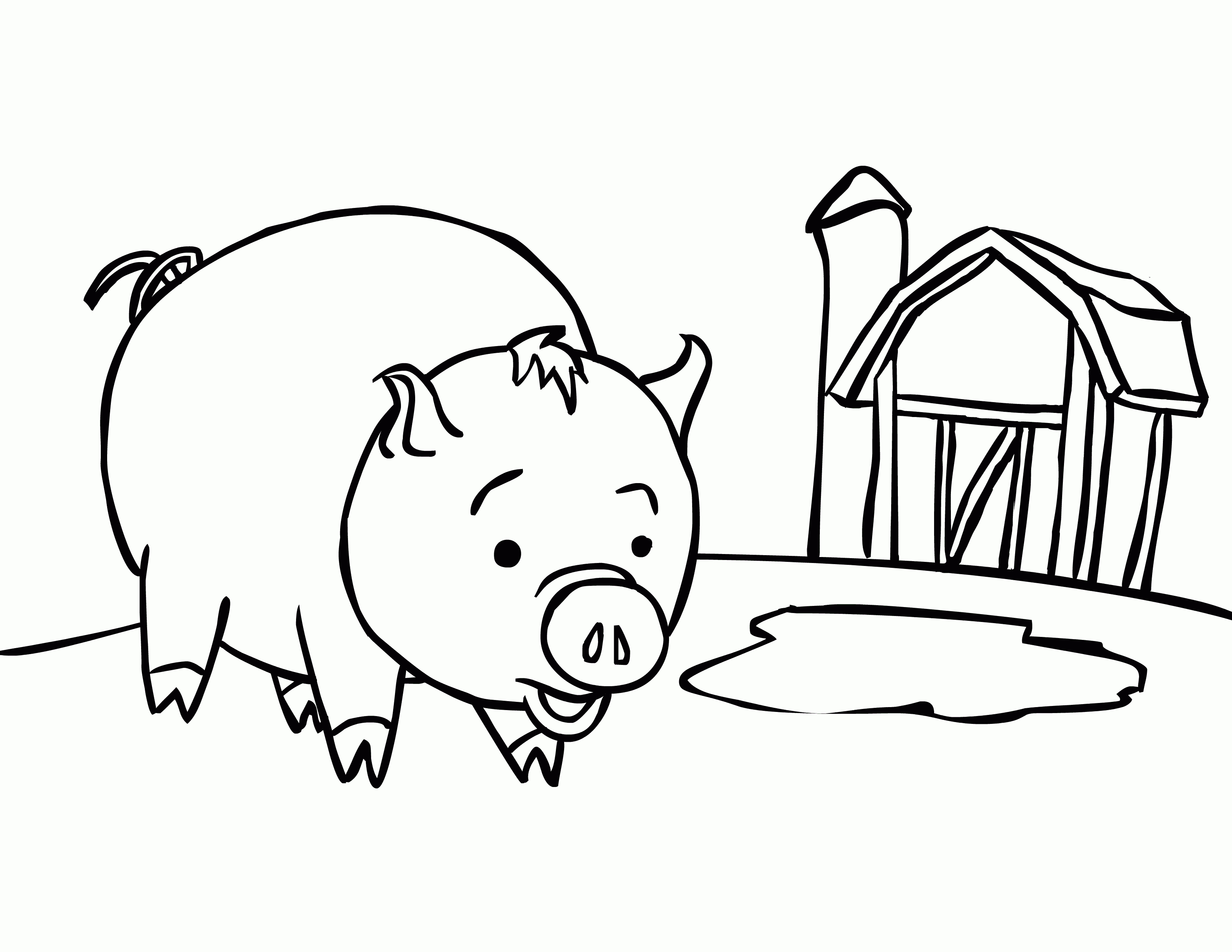 Free Printable Pig Coloring Pages For Kids - Pig Coloring Sheets Free Printable