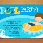 Free Printable Pool Party Invitations For Kids 5 | Lily Birthday   Free Printable Pool Party Invitation Cards