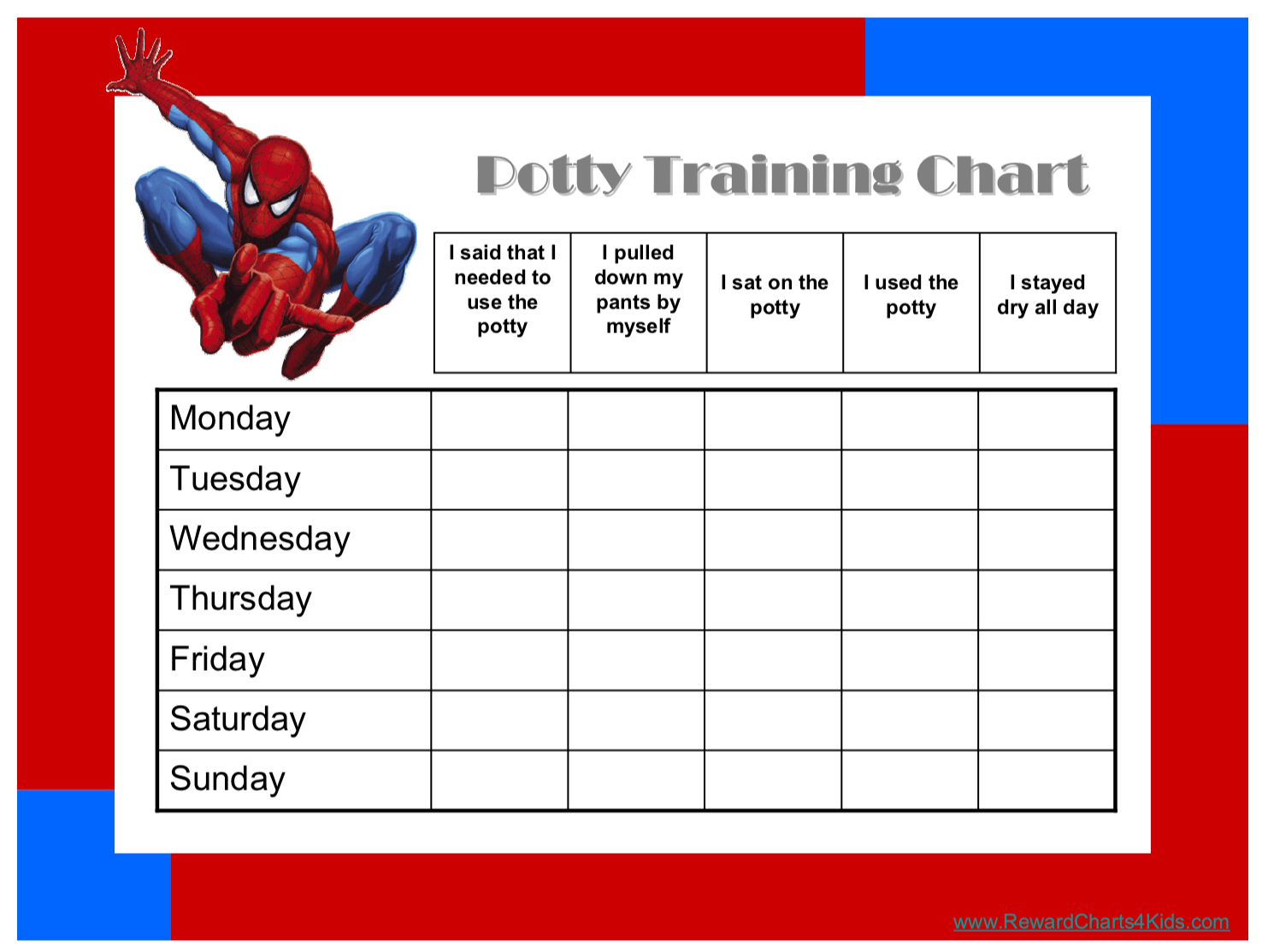 Free Printable Potty Training Charts - Potty Training - Free Printable Minnie Mouse Potty Training Chart