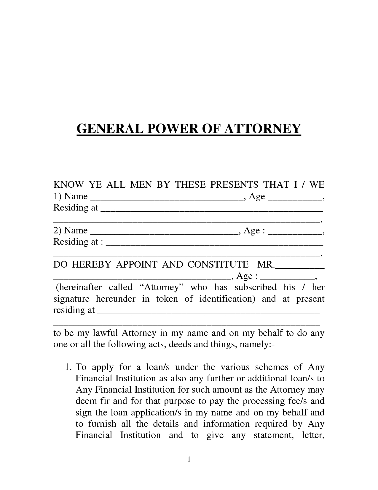 Free Printable Power Of Attorney Forms Online Free Printable A To Z