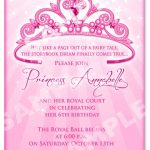 Free Printable Princess Birthday Invitation Templates | Kids   Free Printable Princess Invitation Cards
