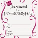 Free Printable Princess Birthday Party Invitations | Printables   Free Printable Girl Birthday Invitations