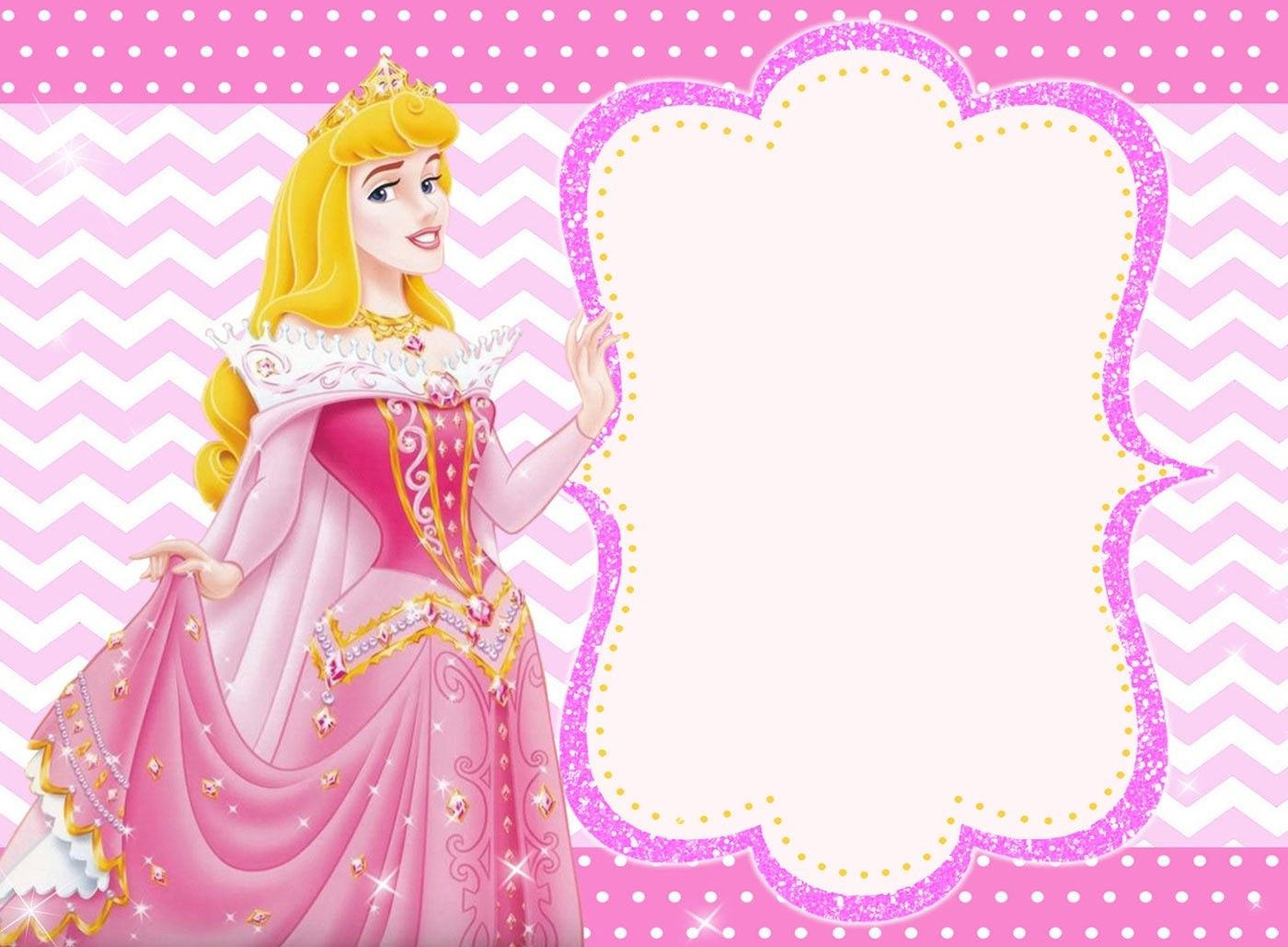 Free Printable Princess Invitation Templates | Plannerstickers - Free Printable Princess Invitation Cards