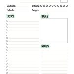 Free Printable Project Planner Page   Paper And Landscapes   Free Printable Home Organizer Notebook