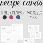 Free Printable : Recipe Cards | A Cup Of Sprinkles | Recipes From A – Free Printable Recipes