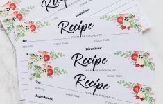 Free Printable Recipe Cards! My Gift To You – Jessica In The Kitchen – Free Printable Recipe Cards