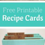 Free Printable Recipe Cards | Share Your Craft | Printable Recipe   Free Printable Recipe Dividers