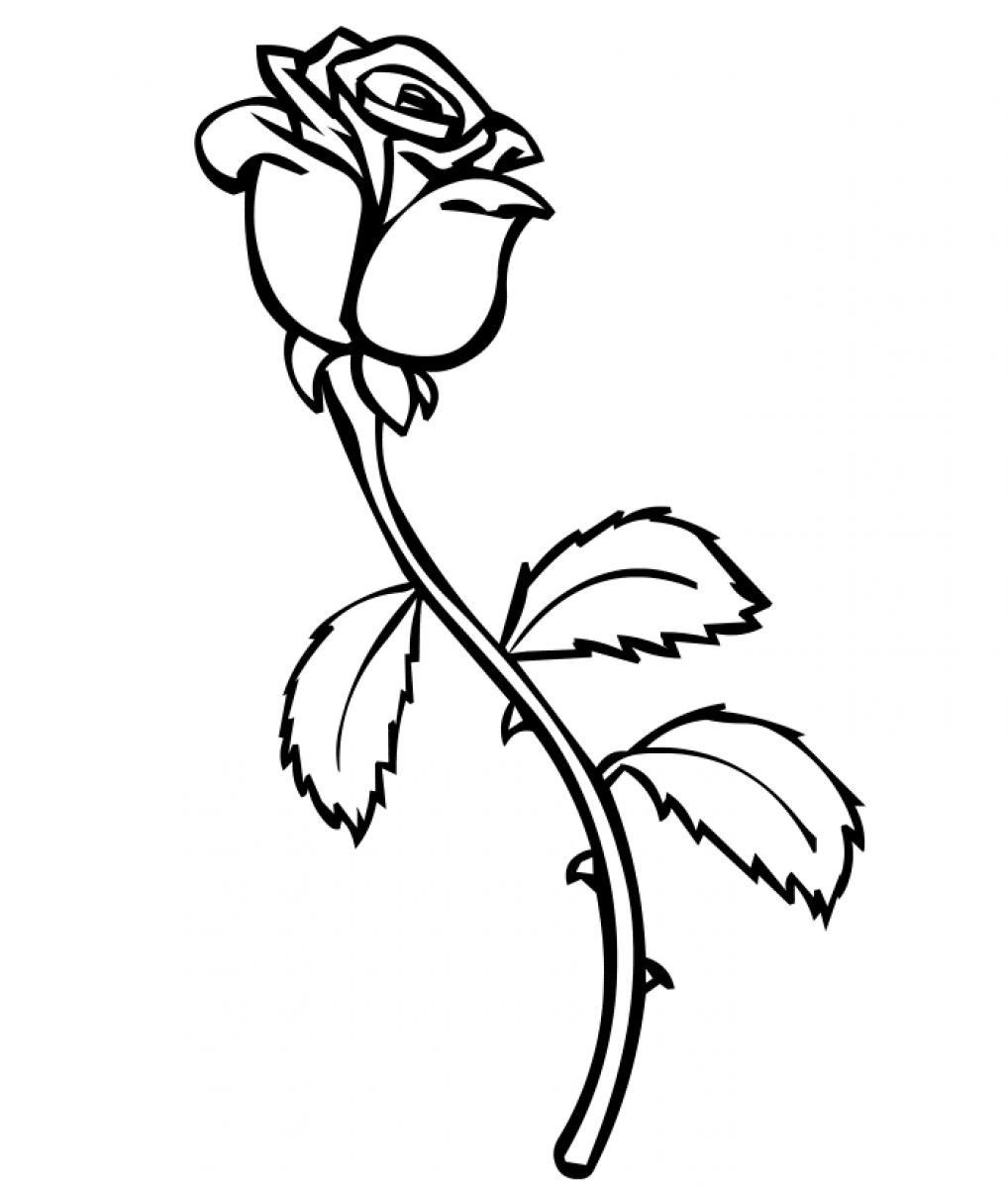Free Printable Roses Coloring Pages For Kids - Free Printable Roses