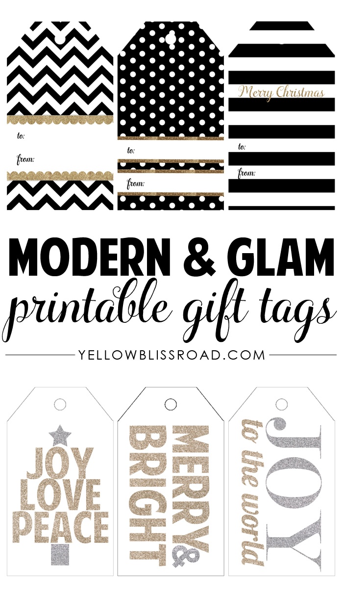 Free Printable Rustic And Plaid Gift Tags - Yellow Bliss Road - Free ...