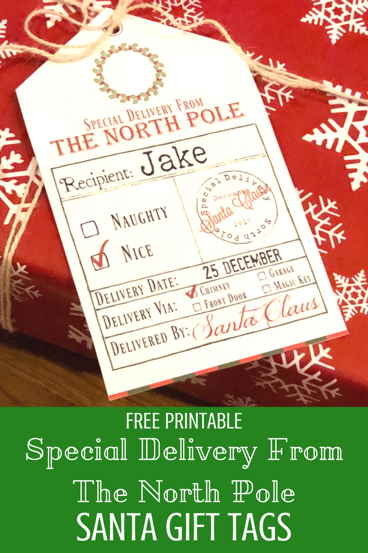Free Printable Santa Gift Tags | Kids Christmas | Christmas Gift - Free Printable Gift Tags Personalized