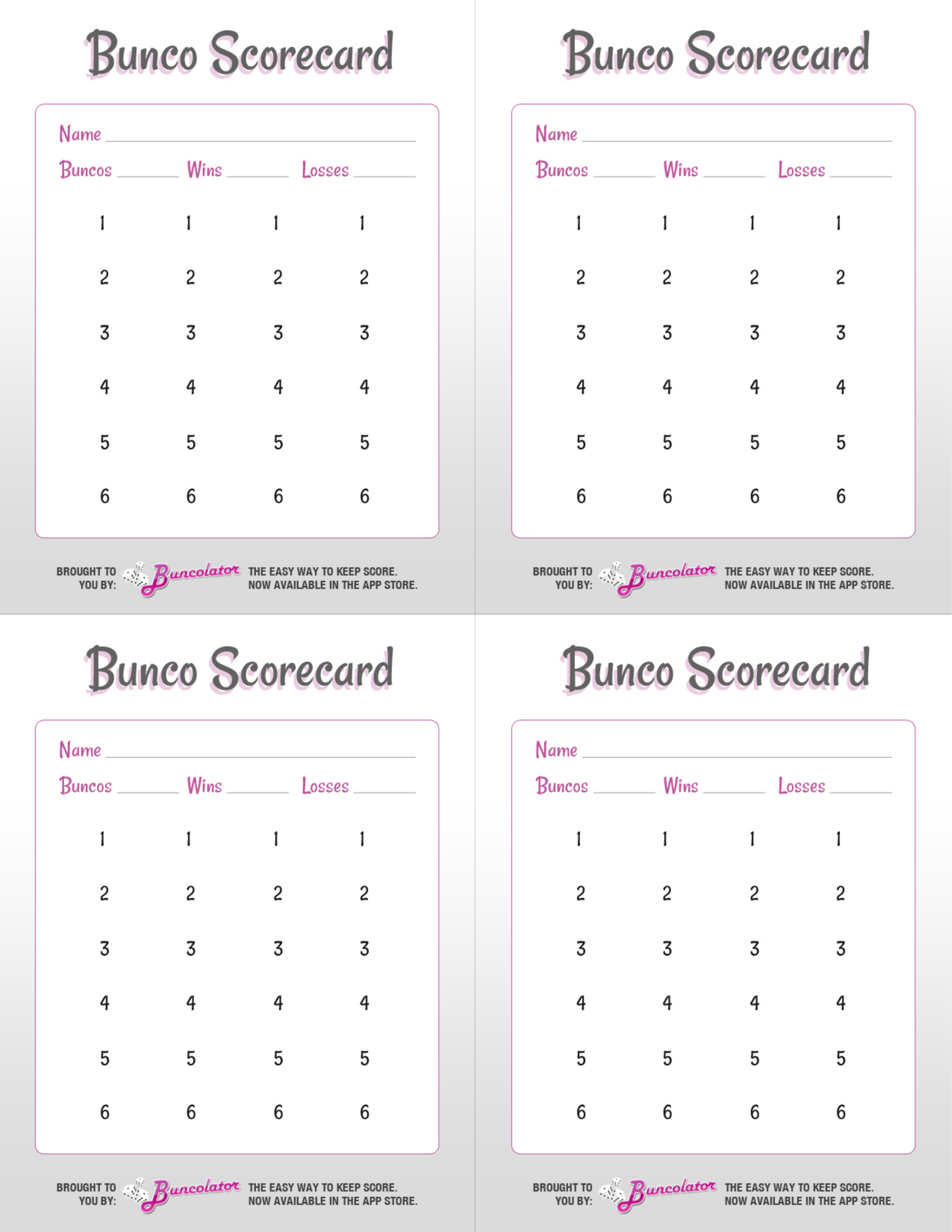 Free Printable Scorecards For Bunco - Saferbrowser Yahoo Image - Free Printable Bunco Score Sheets