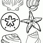 Free Printable Seashell Coloring Pages For Kids | Crafts | Beach   Free Printable Beach Coloring Pages