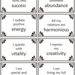 Free Printable Self Esteem Worksheets | Free Printable Positive Self   Free Printable Positive Affirmation Cards