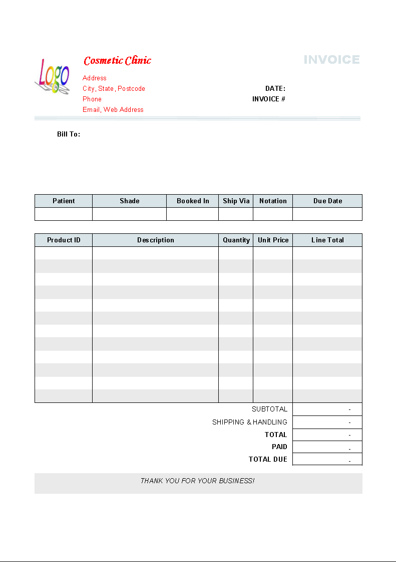 Free Printable Service Invoice Template Free Lawn Service | Invoice - Free Printable Invoices