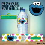 Free Printable Sesame Street Water Bottle Labels   Our Best   Free Printable Cookie Monster Birthday Invitations