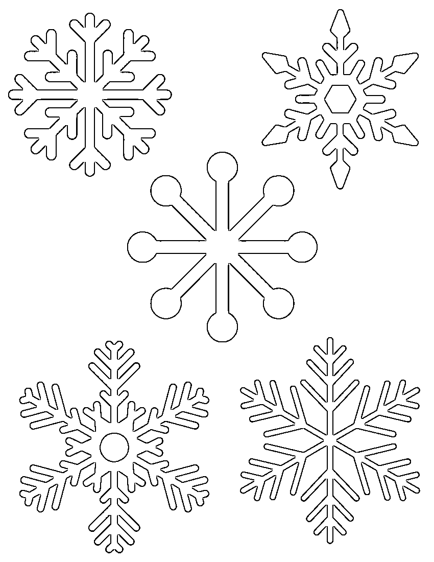 Free Printable Snowflake Templates Â€“ Large &amp;amp; Small Stencil - Free Printable Stencil Patterns