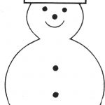 Free Printable Snowman Template | Teaching Ideas | Felt Christmas   Free Printable Snowman Hat Templates