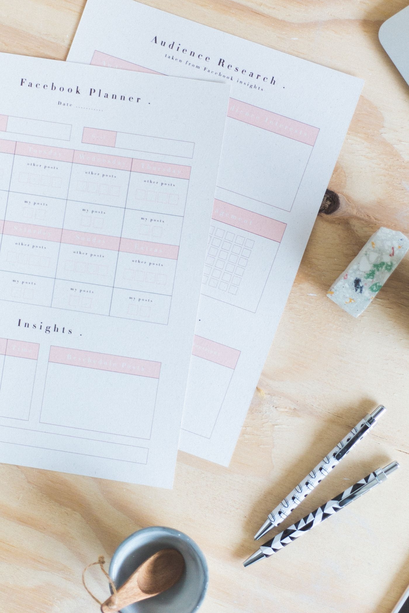Free Printable Social Media Planners | Printables: Any &amp;amp; All - Free Printable Facebook Template