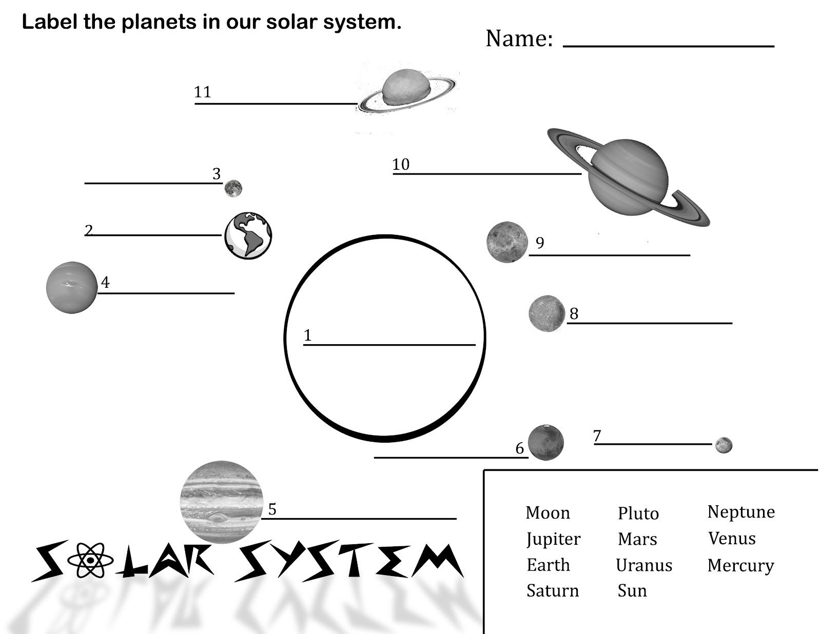 Free Printable Solar System Coloring Pages For Kids | Science - Free Printable Solar System Worksheets