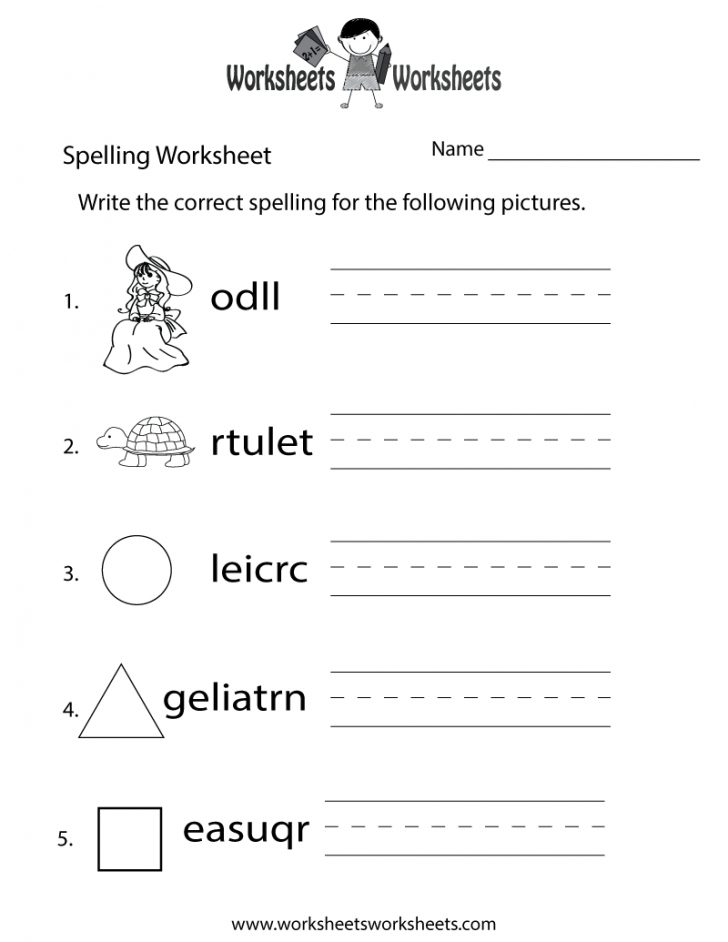 Free Printable Spelling Practice Worksheets