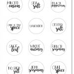Free Printable Spice Jar Labels | Kitchen Diy | Spice Jar Labels   Free Printable Spice Labels