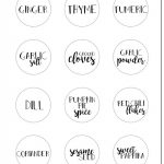 Free Printable Spice Jar Labels | Spices | Spice Jar Labels, Spice   Free Printable Spice Labels