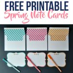 Free Printable Spring Note Cards With Lined Envelopes   Simple Made   Free Printable Note Cards