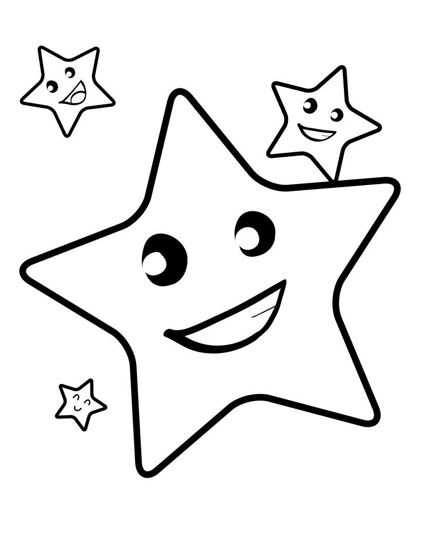 Free Printable Star Coloring Pages For Kids | 4 Kids Coloring Pages - Free Printable Coloring Books For Toddlers