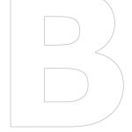 Free Printable Stencil Letters   The Letter "b" | Crafts | Letter   Free Printable Large Uppercase Alphabet Letters