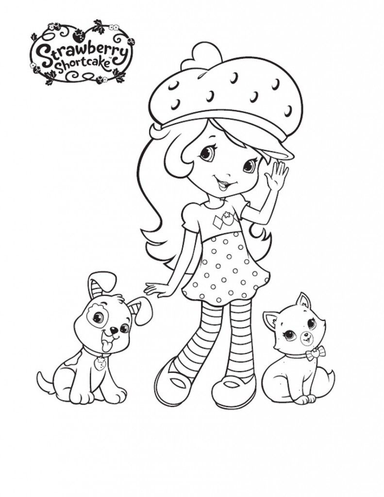 Free Printable Strawberry Shortcake Coloring Pages For Kids - Strawberry Shortcake Coloring Pages Free Printable