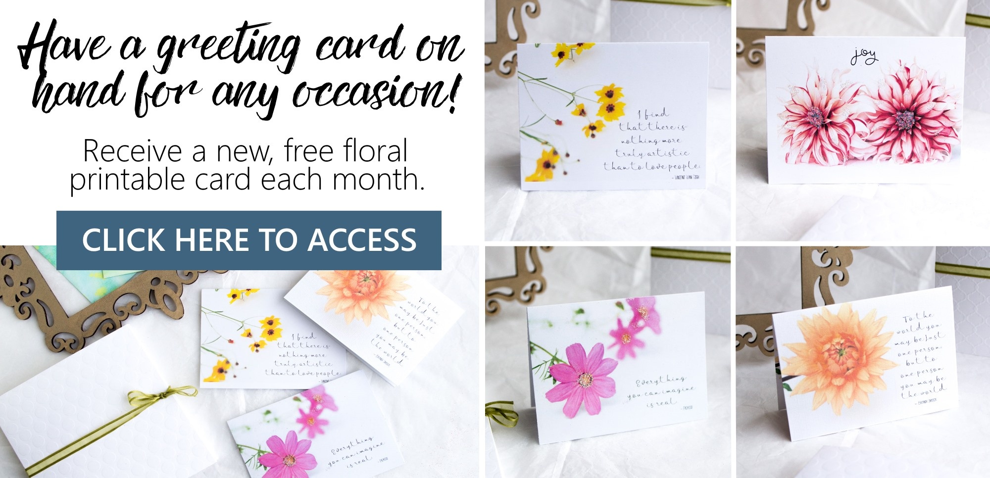 Free Printable Summer Flowers Greeting Cards – Sustain My Craft Habit - Free Printable Cards For All Occasions