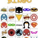 Free Printable Super Hero Bingo Party | Fundraising | Superhero   Free Printable Superhero Pictures