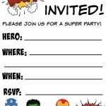 Free Printable Superhero Birthday Invitations | Birthdays   Free Printable Superman Invitations