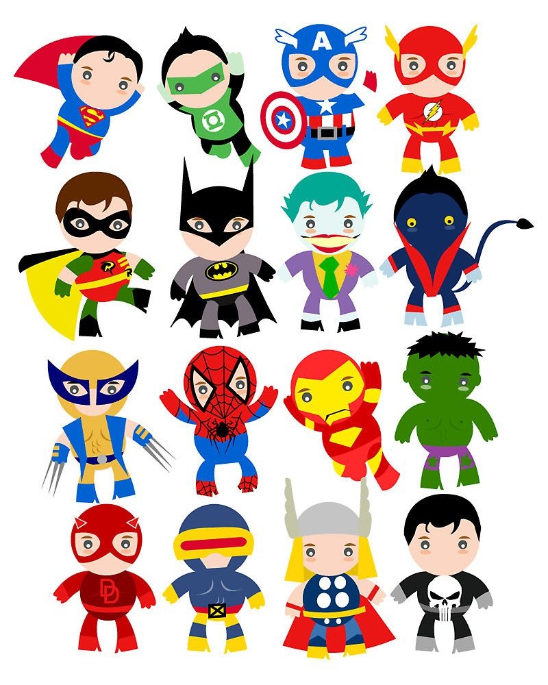 Free Printable Superhero Clipart | Ideias In 2019 | Superhero Party - Free Printable Superhero Pictures