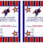 Free Printable Superman Birthday Invitations   Free Printable Superman Invitations