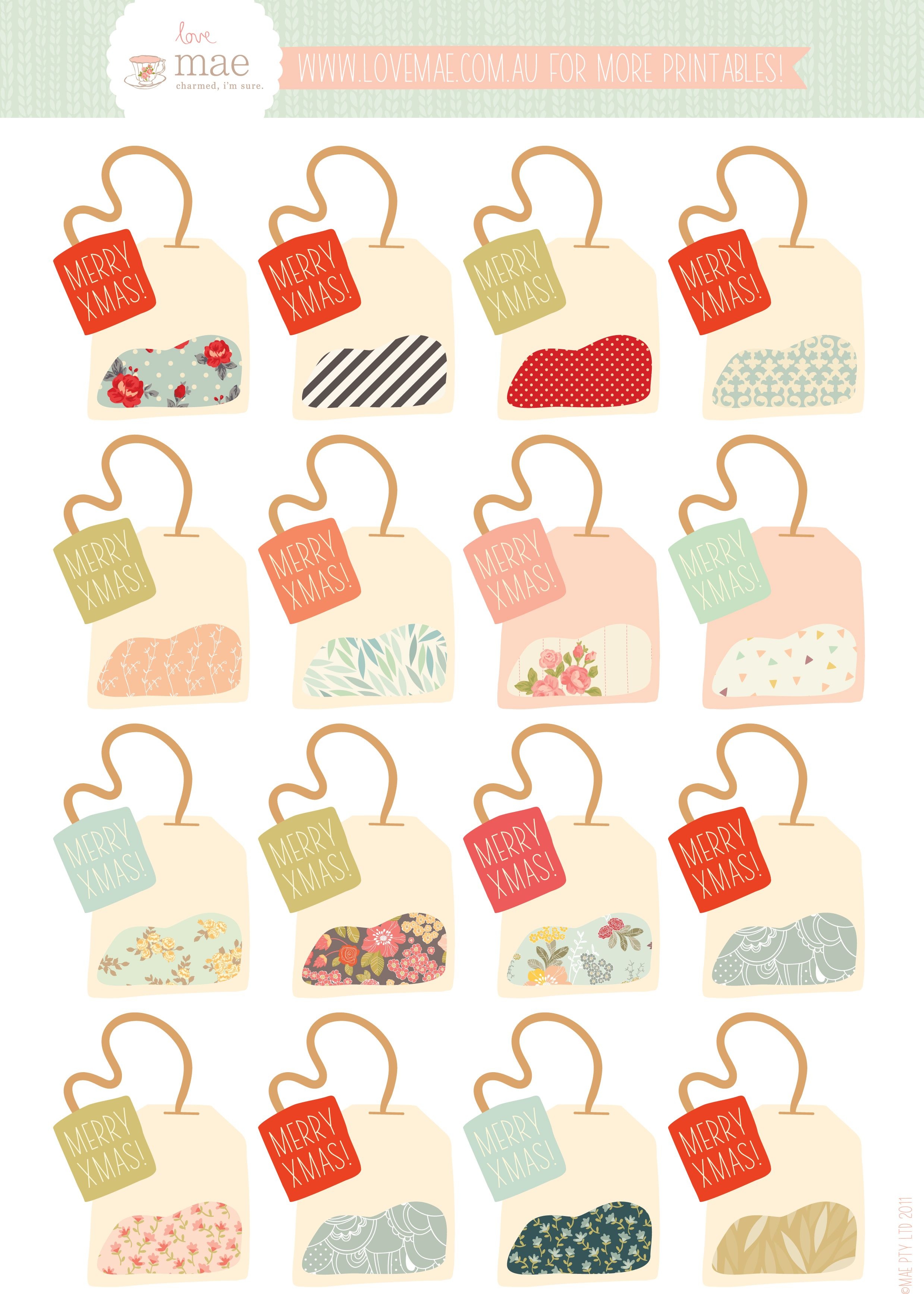Free Printable Goodie Bag Tags Free Printable A To Z