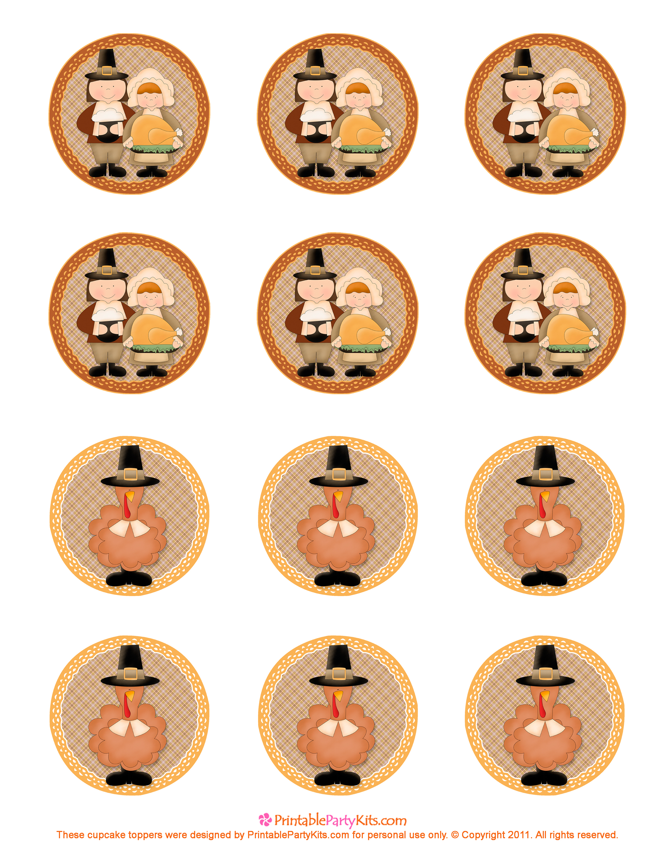 Free Printable Thanksgiving Cupcake Toppers – Happy Easter - Thanksgiving Cupcake Toppers Printable Free