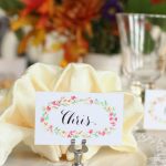 Free Printable Thanksgiving Place Cards | Watercolor Florals   Free Printable Thanksgiving Place Cards