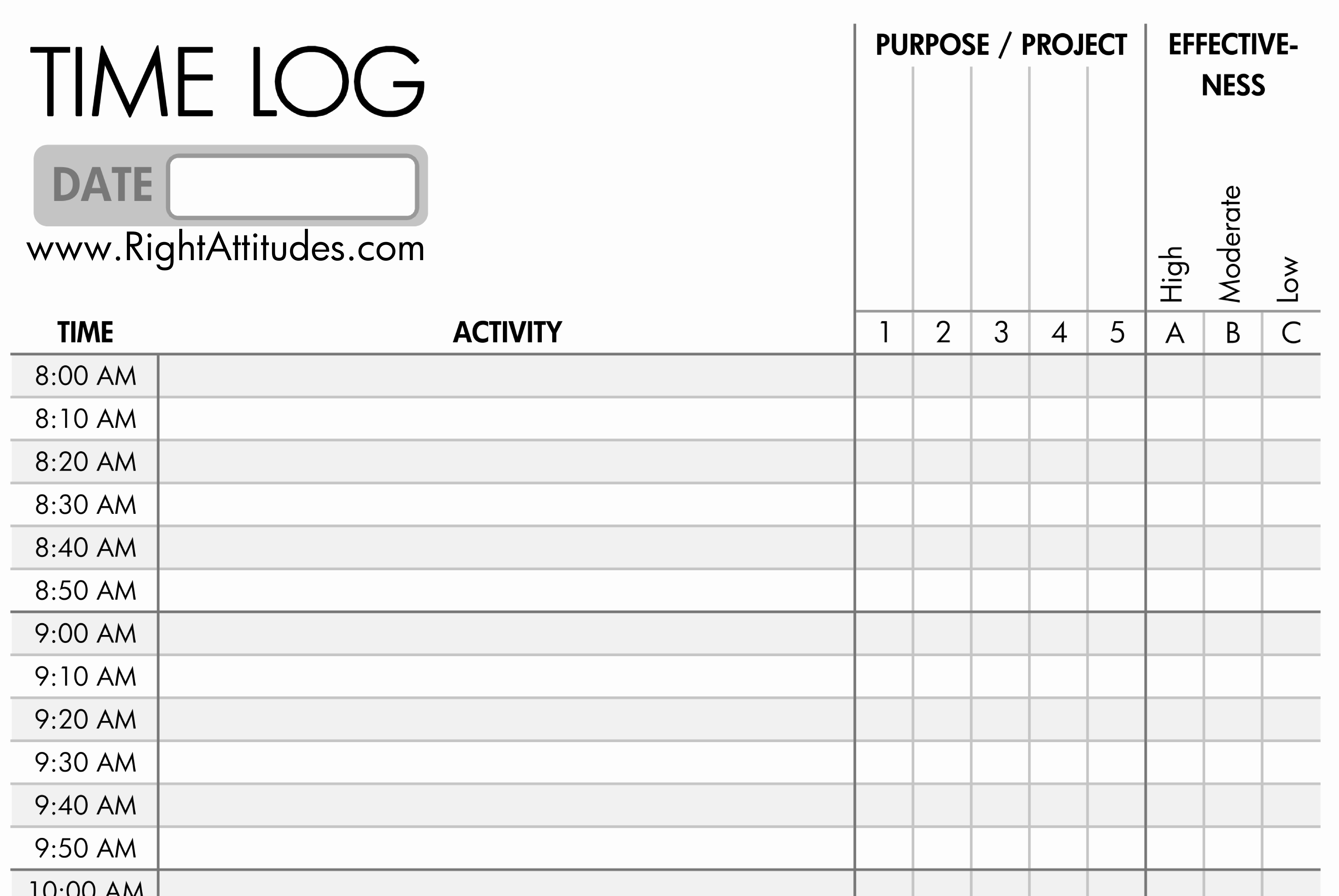 Free Printable Time Tracking Sheets And 8 Best Of Time Tracker Sheet - Free Printable Time Tracking Sheets