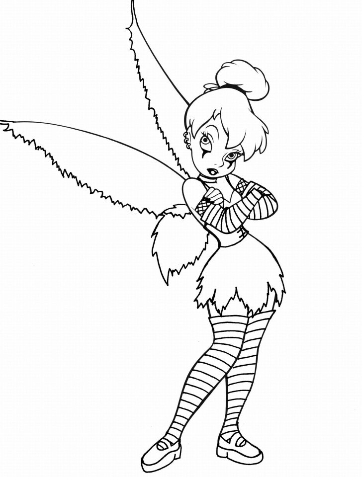 Tinkerbell Coloring Pages Printable Free