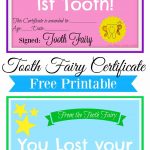 Free Printable Tooth Fairy Certificate | Tooth Fairy Ideas | Tooth   Free Printable Tooth Fairy Pictures
