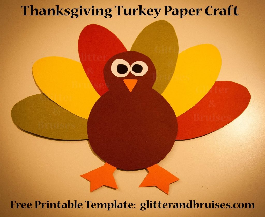 Free Printable Thanksgiving Turkey Template Free Printable A To Z