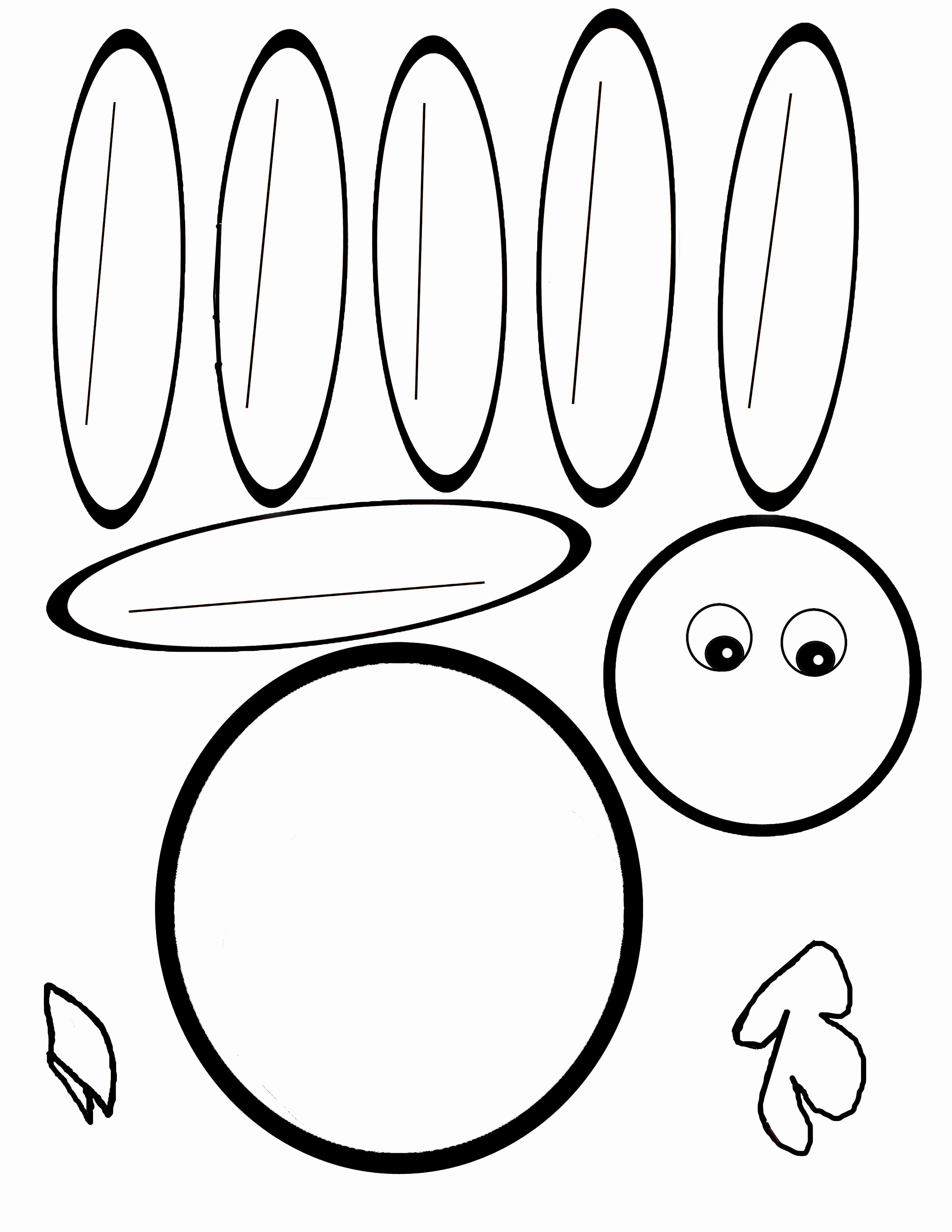 Free Printable Turkey Templates – Happy Easter &amp;amp; Thanksgiving 2018 - Free Turkey Cut Out Printable