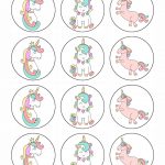 Free Printable Unicorn Cupcake Toppers | Baking Tips | Unicorn   Free Printable Unicorn Cupcake Toppers