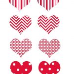 Free Printable Valentine's Day Cupcake Hearts. | 4Th Of July Etc   Free Printable Valentine Heart Patterns