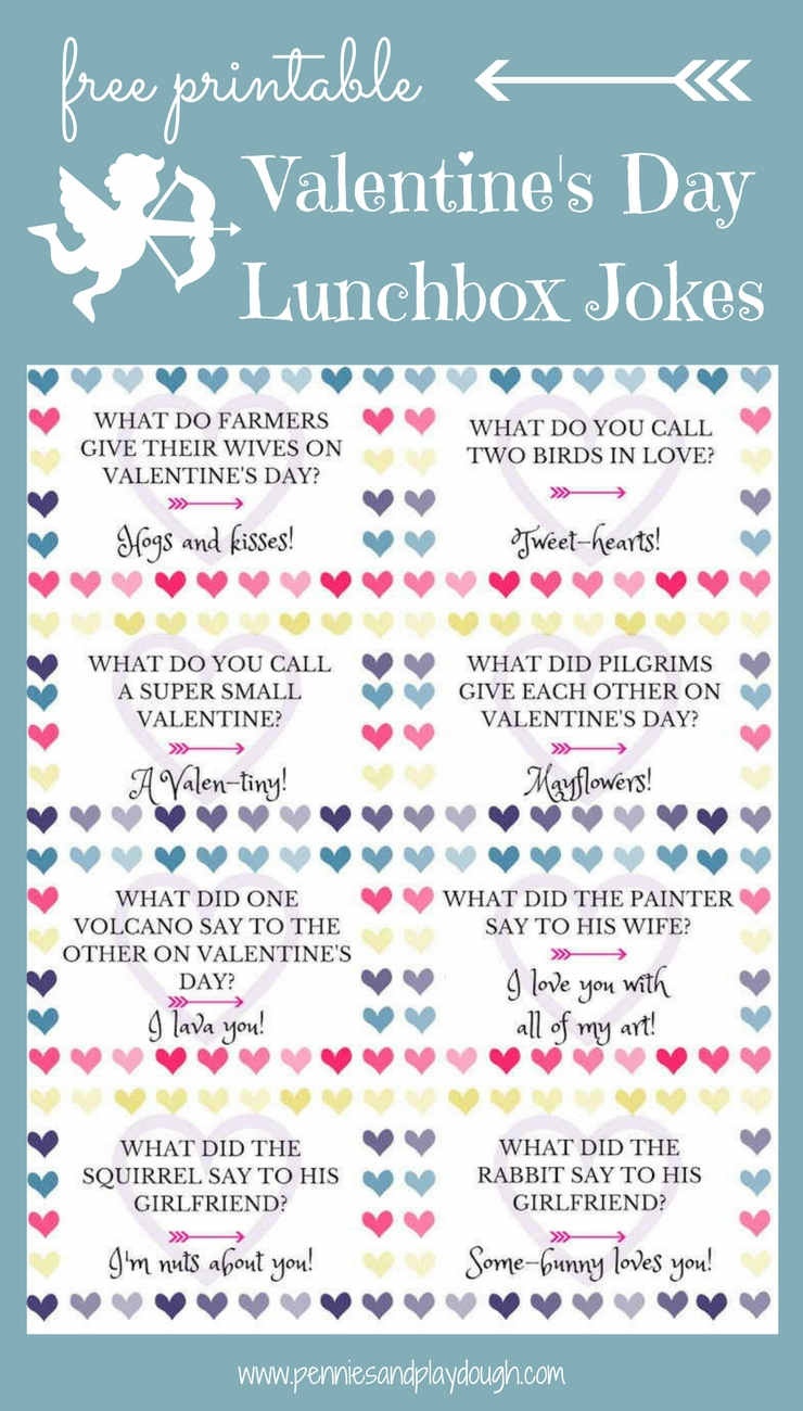 Free Printable Valentine&amp;#039;s Day Lunchbox Jokes | Pennies And Playdough - Free Printable Jokes For Adults