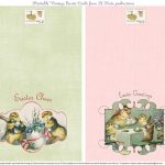 Free Printable Vintage Easter Folded Cards. I Finally Found These   Printable Easter Greeting Cards Free