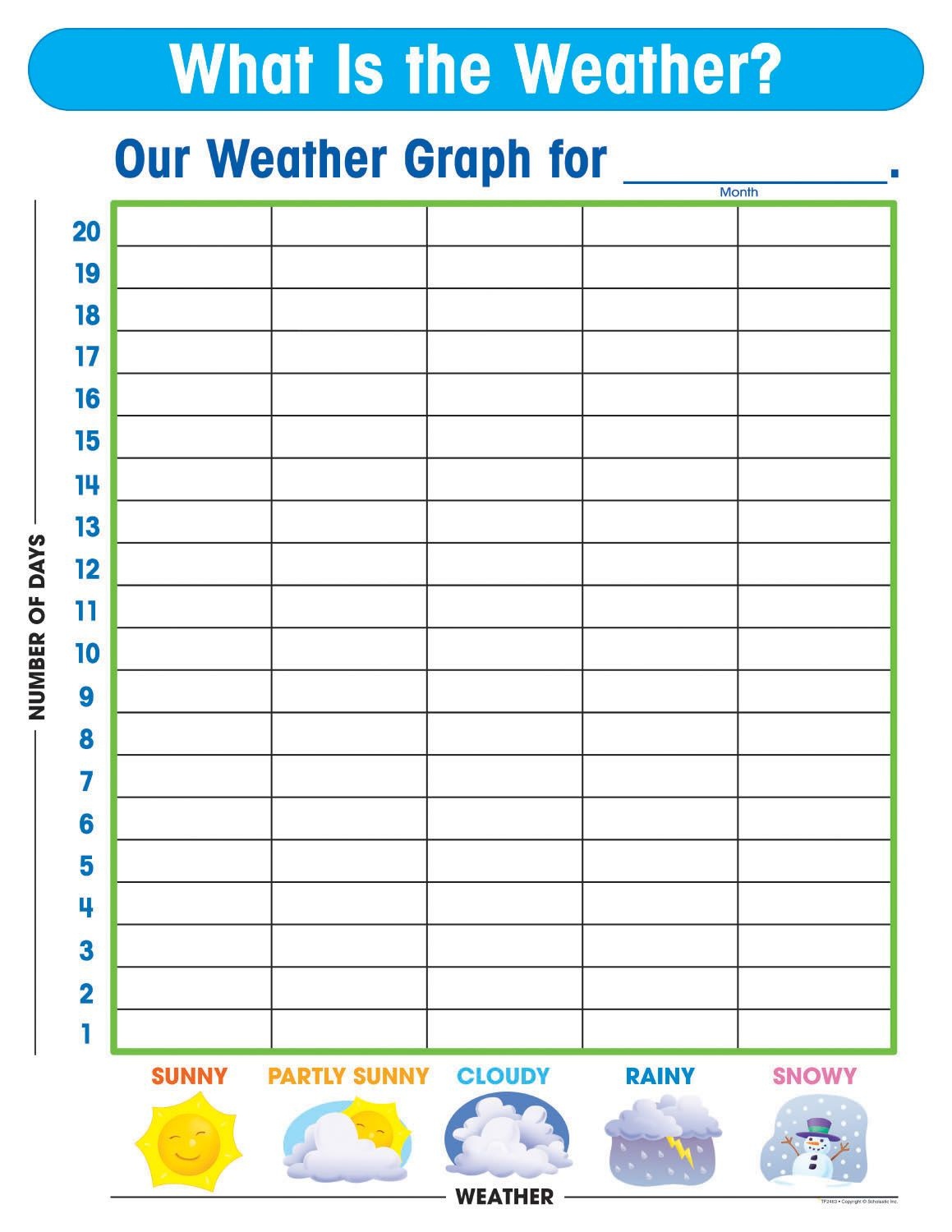 Free Printable Weather Graphs For Kindergarten - Free Printable Birthday Graph
