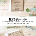 Free Printable Wedding Invitation Template   Free Printable Wedding Invitation Templates